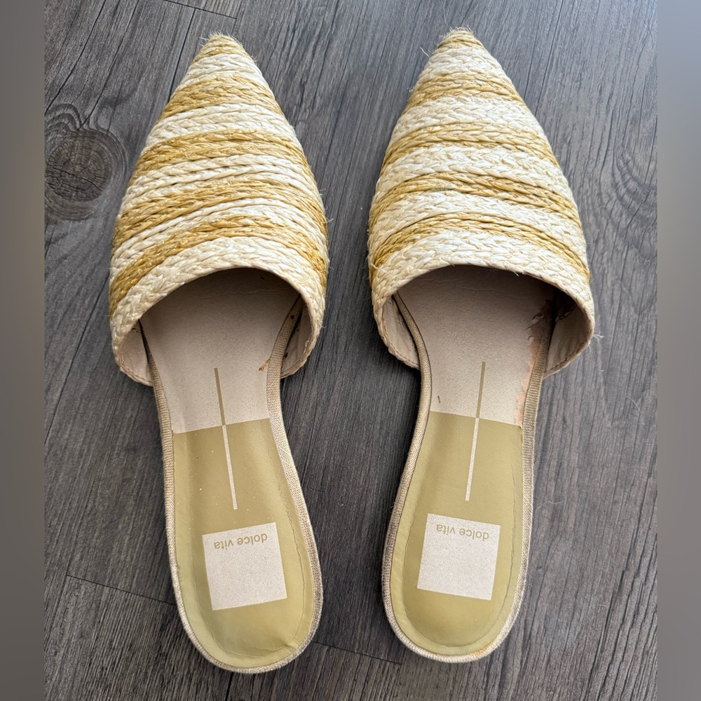 Dolce Vita Raffia Mules